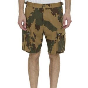 CELINE Men's Camouflage Cargo Shorts Men GREEN Pants